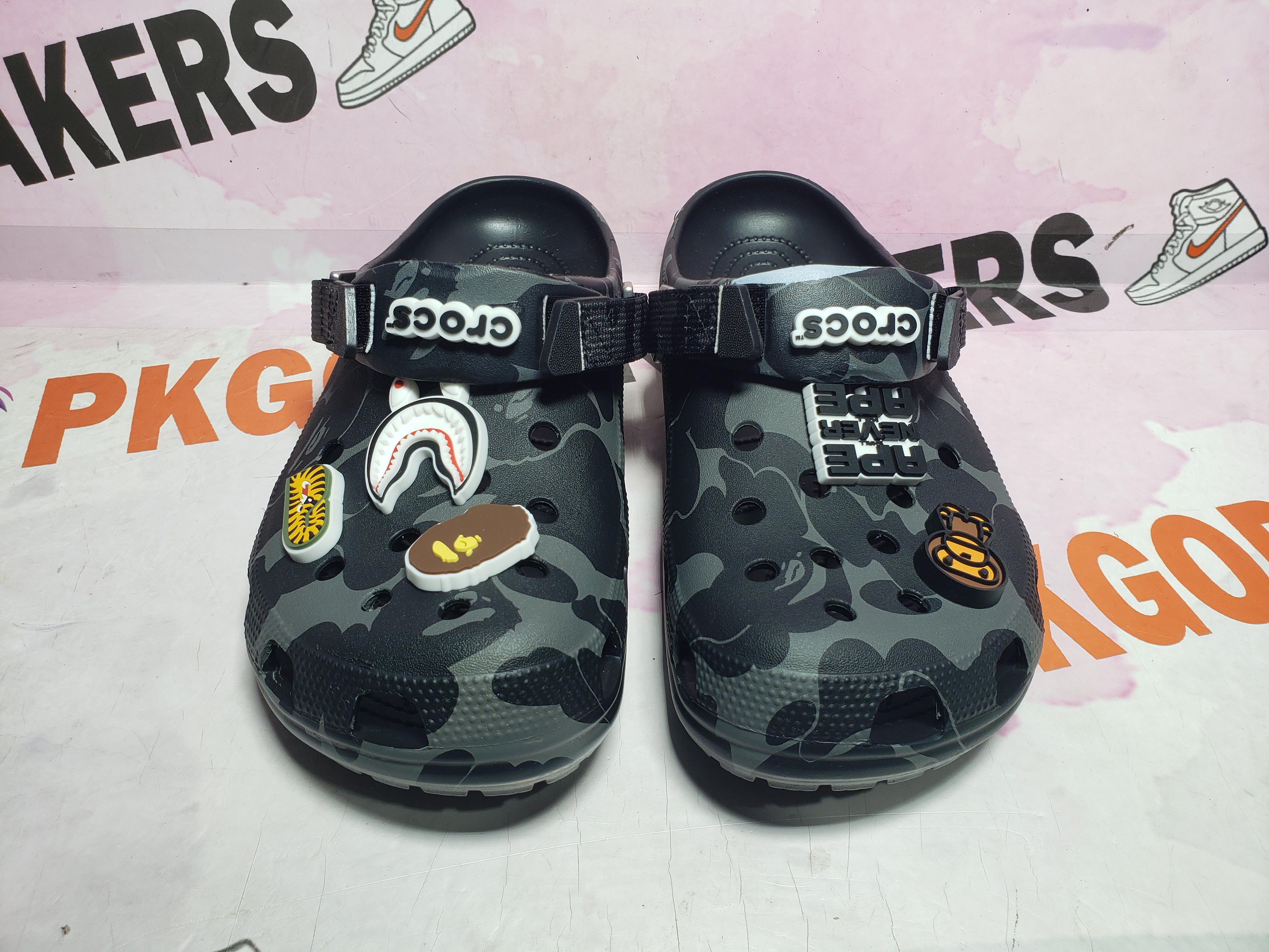 BAPE x Crocs Classic Clog Slide ABC Camo - Black