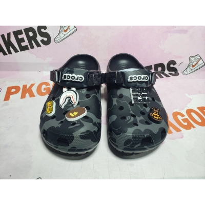 BAPE x Crocs Classic Clog Slide ABC Camo - Black 02