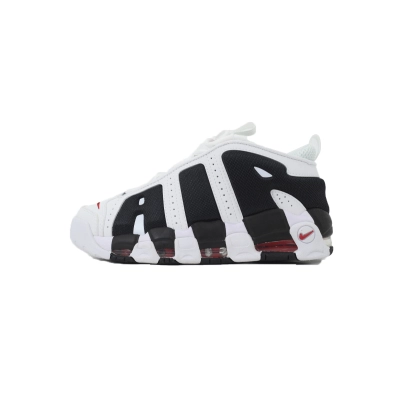 PKGoden Air More Uptempo Low Black and White FZ3055-105 01