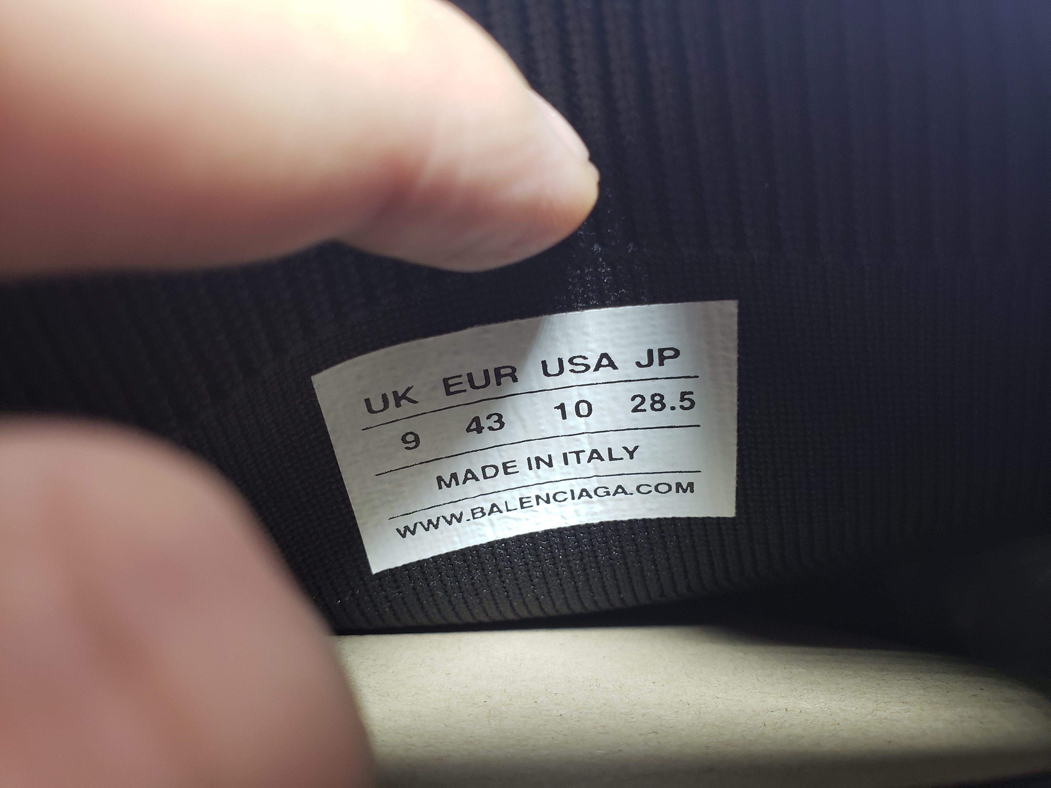 PKGoden Balenciaga socks Sneaker Speed Black white letters