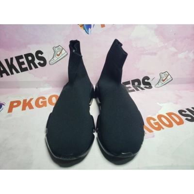 PKGoden Balenciaga socks Sneaker Speed Black white letters 02