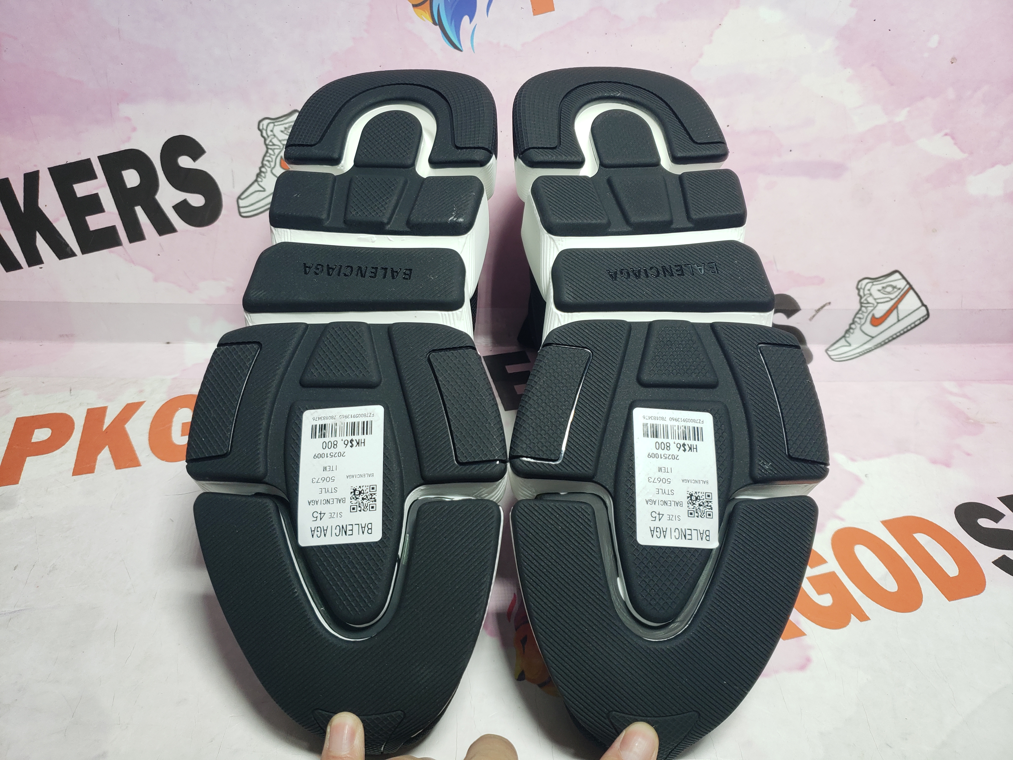 PKGoden Balenciaga Speed 2.0 Black White 617239W2DB21015