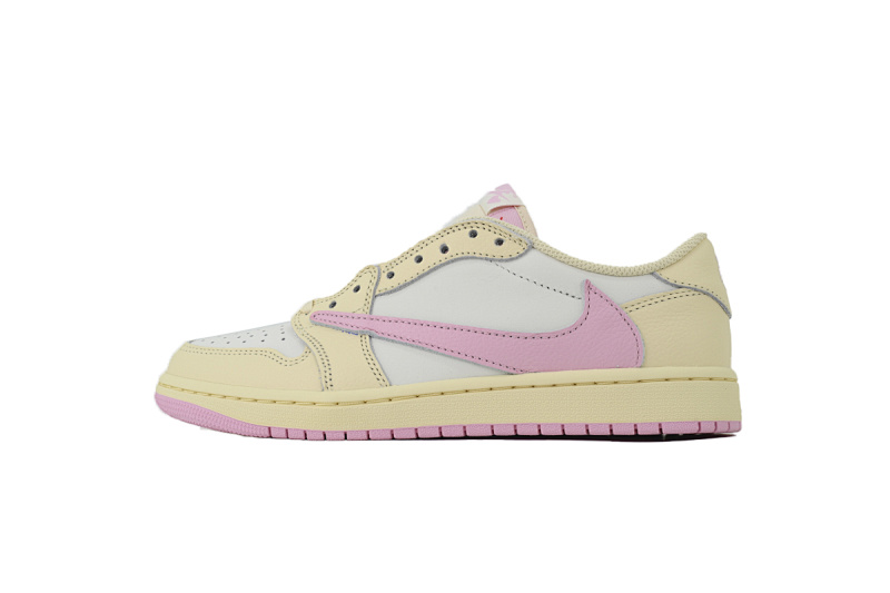 Travis Scott x Air Jordan 1 Retro Low OG Muslin Pink IQ7604-100