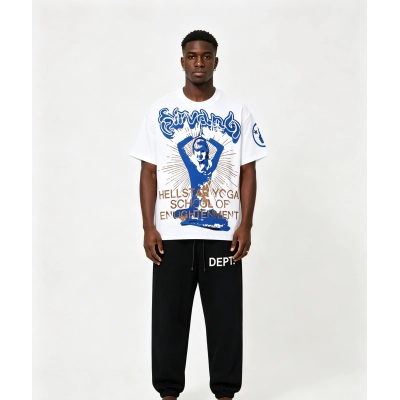 Hellstar T-Shirt 510 and Gallery Dept Pants 6htn 6609 Suit 01