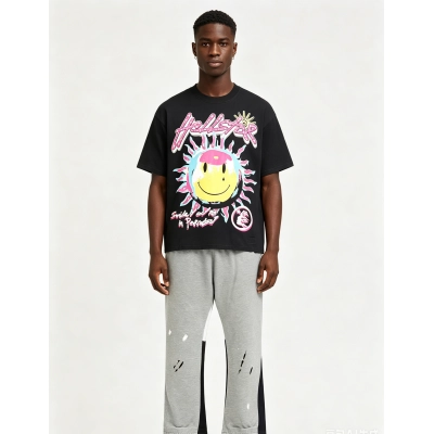Hellstar T-Shirt 510 and Gallery Dept Pants Long lht07 Suit 01