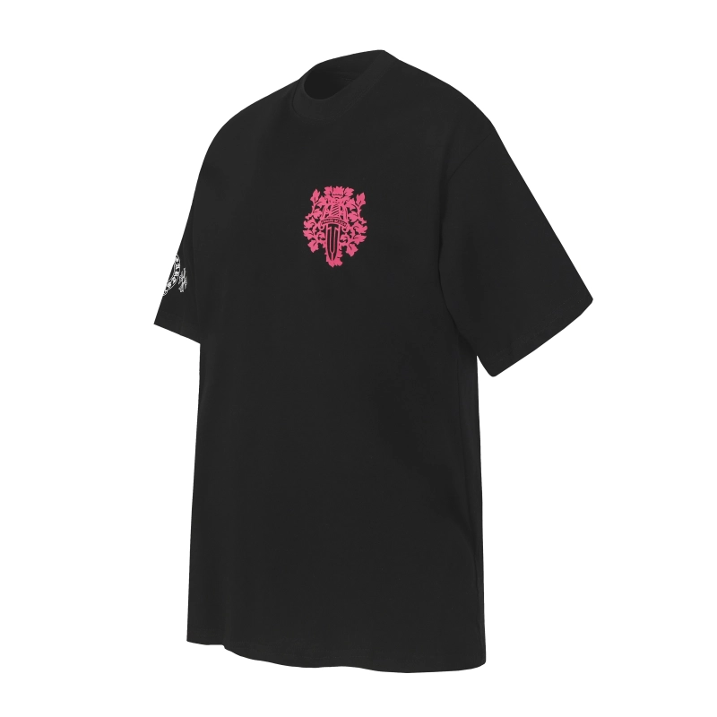 Chrome Hearts T-shirt 2204 and GALLERY DEPT. Denim patchwork flared jeans G88 Suit