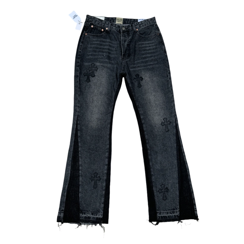 Chrome Hearts T-shirt 2236 and GALLERY DEPT flared jeans G99 Suit