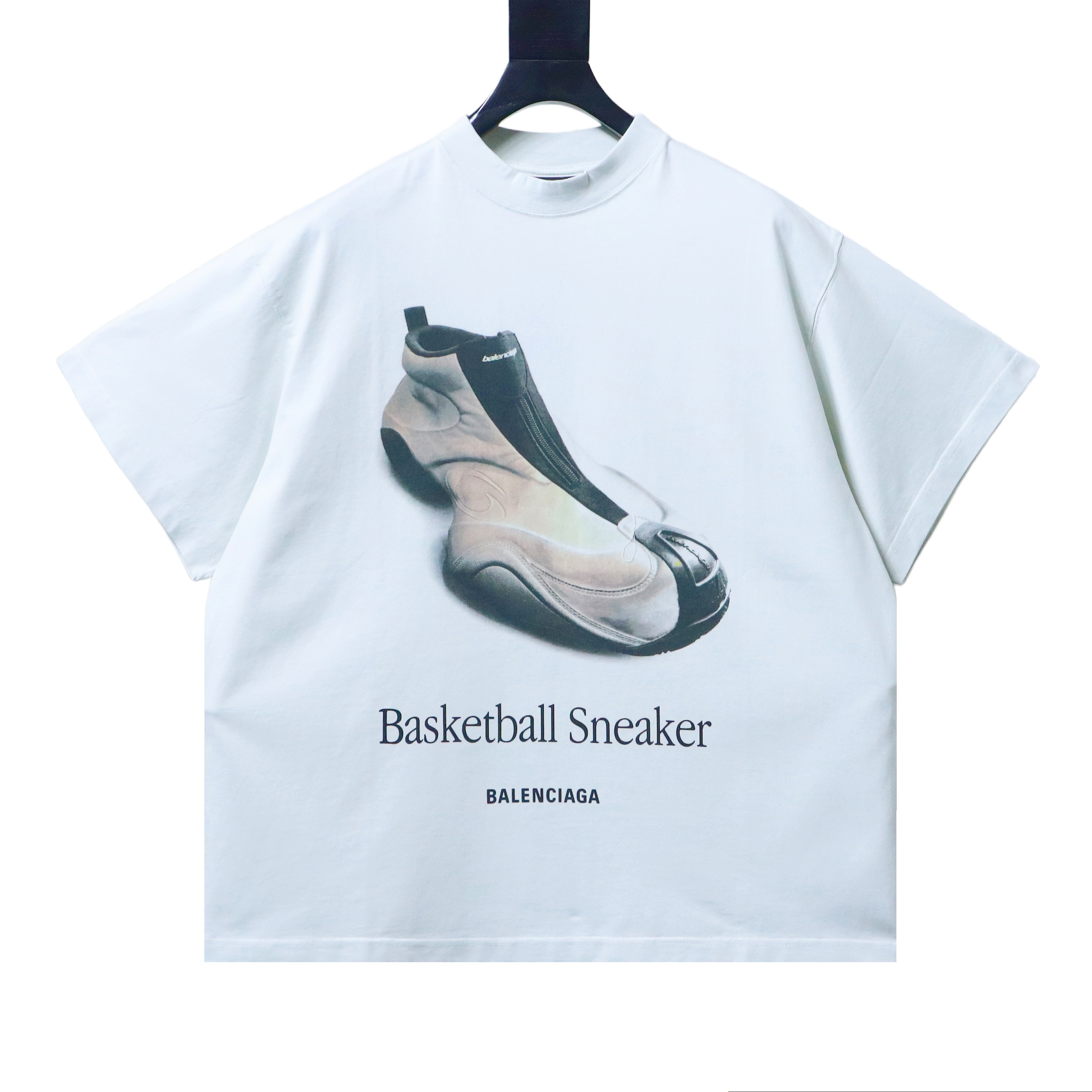 Balenciaga 25ss Basketball Sneaker T-Shirt and Silicone Alphabet Letter Shorts Suit