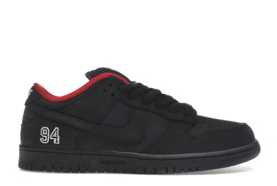 PKGoden SB Dunk Low x Supreme 94 Black HQ8487-001
