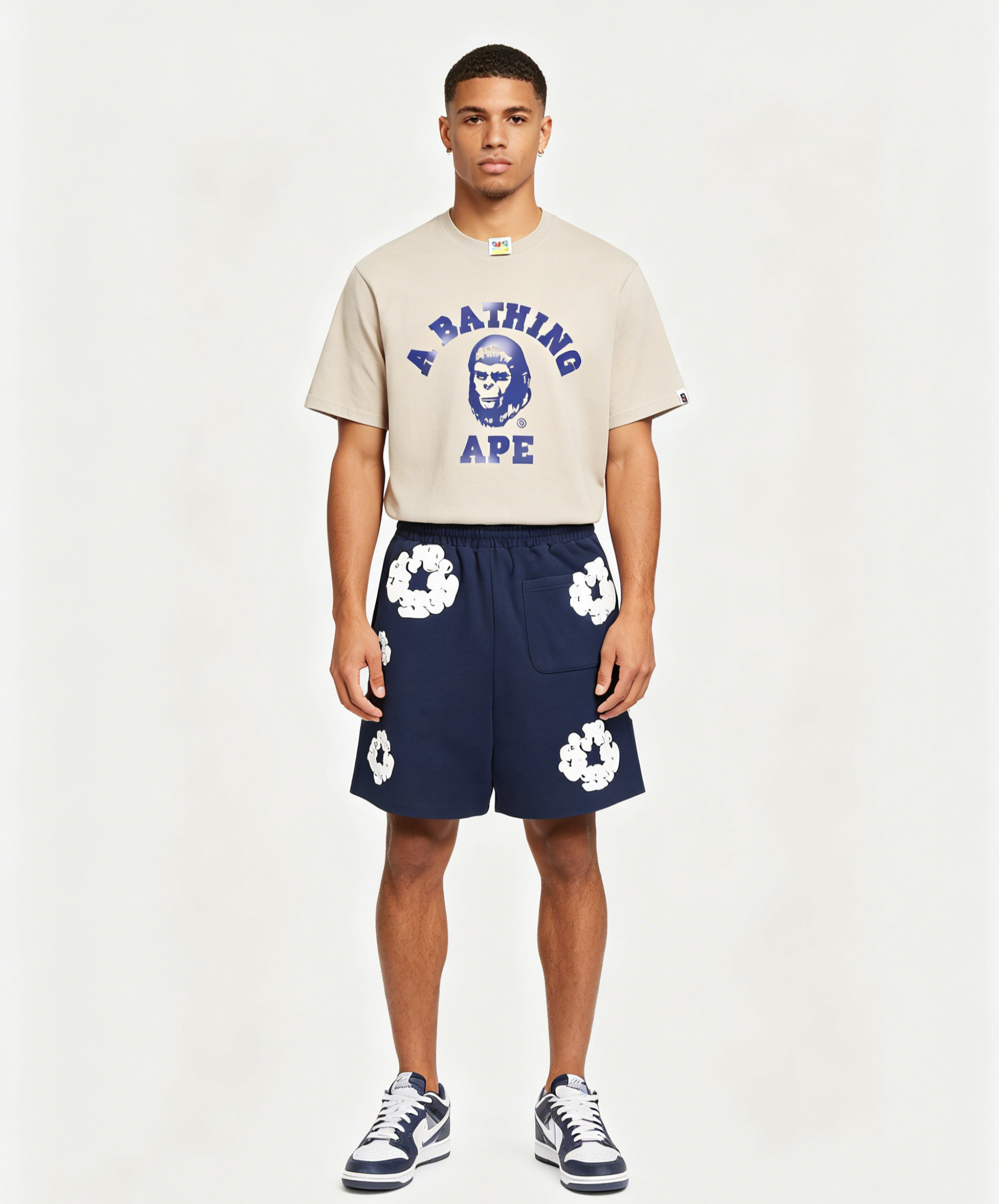 Bape T-Shirt P120187 and Denim Tears Shorts P2708601 Suit