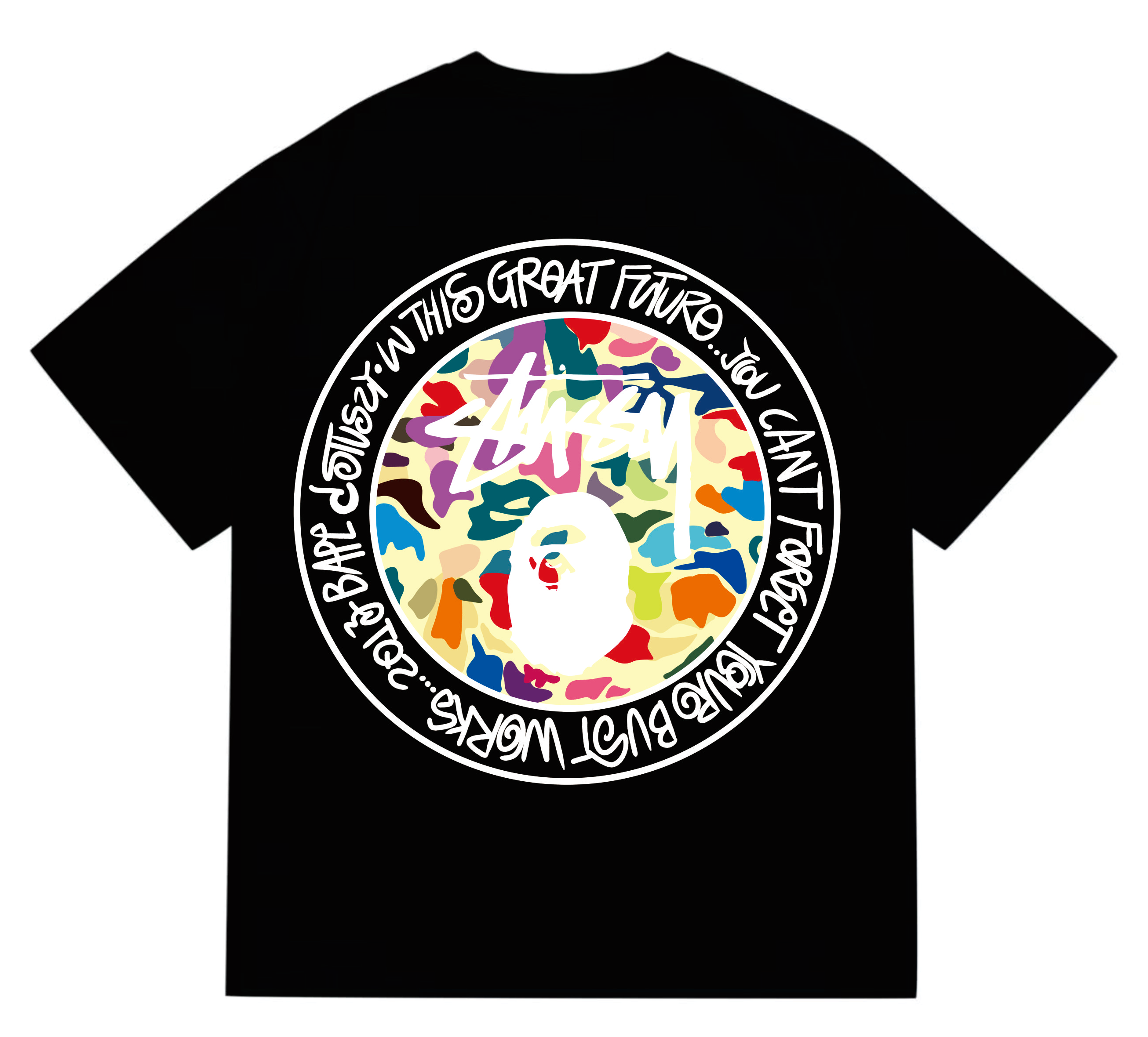 Bape T-Shirt P120217 and Denim Tears Shorts P2708601 Suit