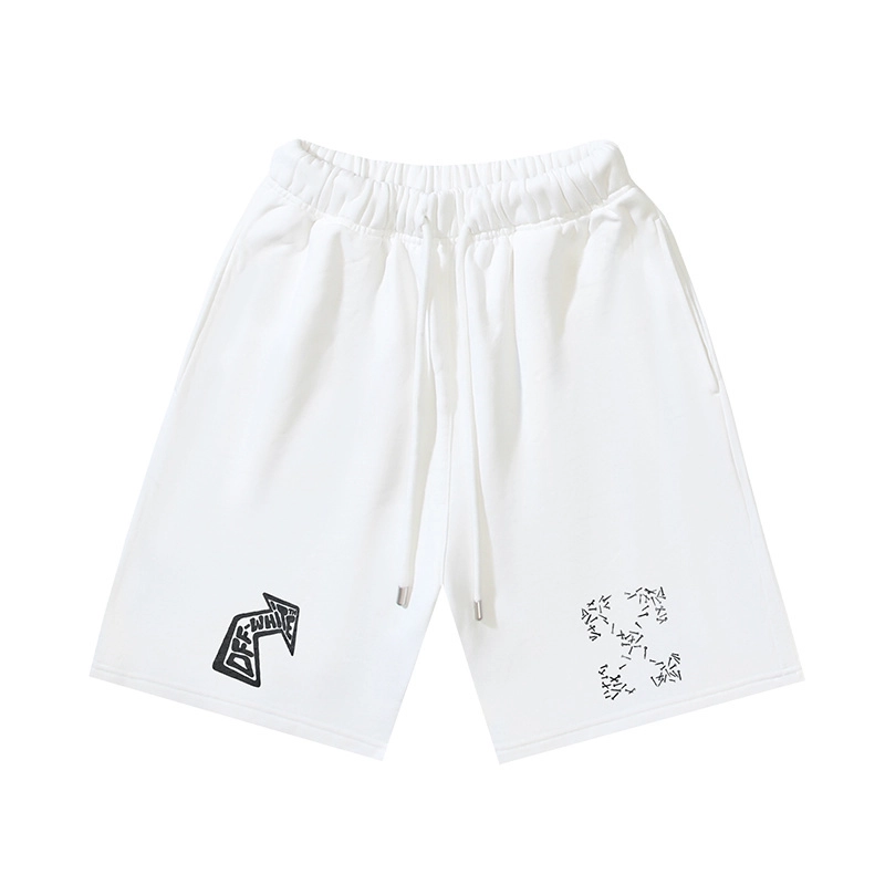 Godspeed T-Shirt Washed 1168 and OFF-WHITE Cotton Shorts 1027 Suit