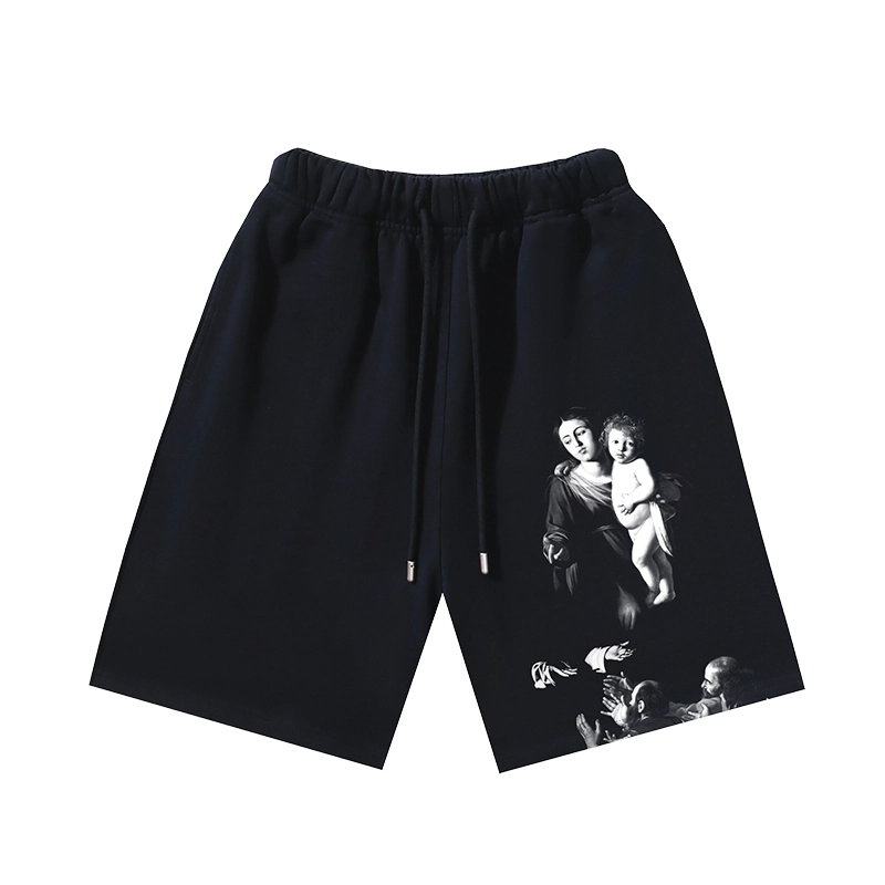 Godspeed T-Shirt Washed 3179 and OFF-WHITE Cotton Shorts 1177 Suit