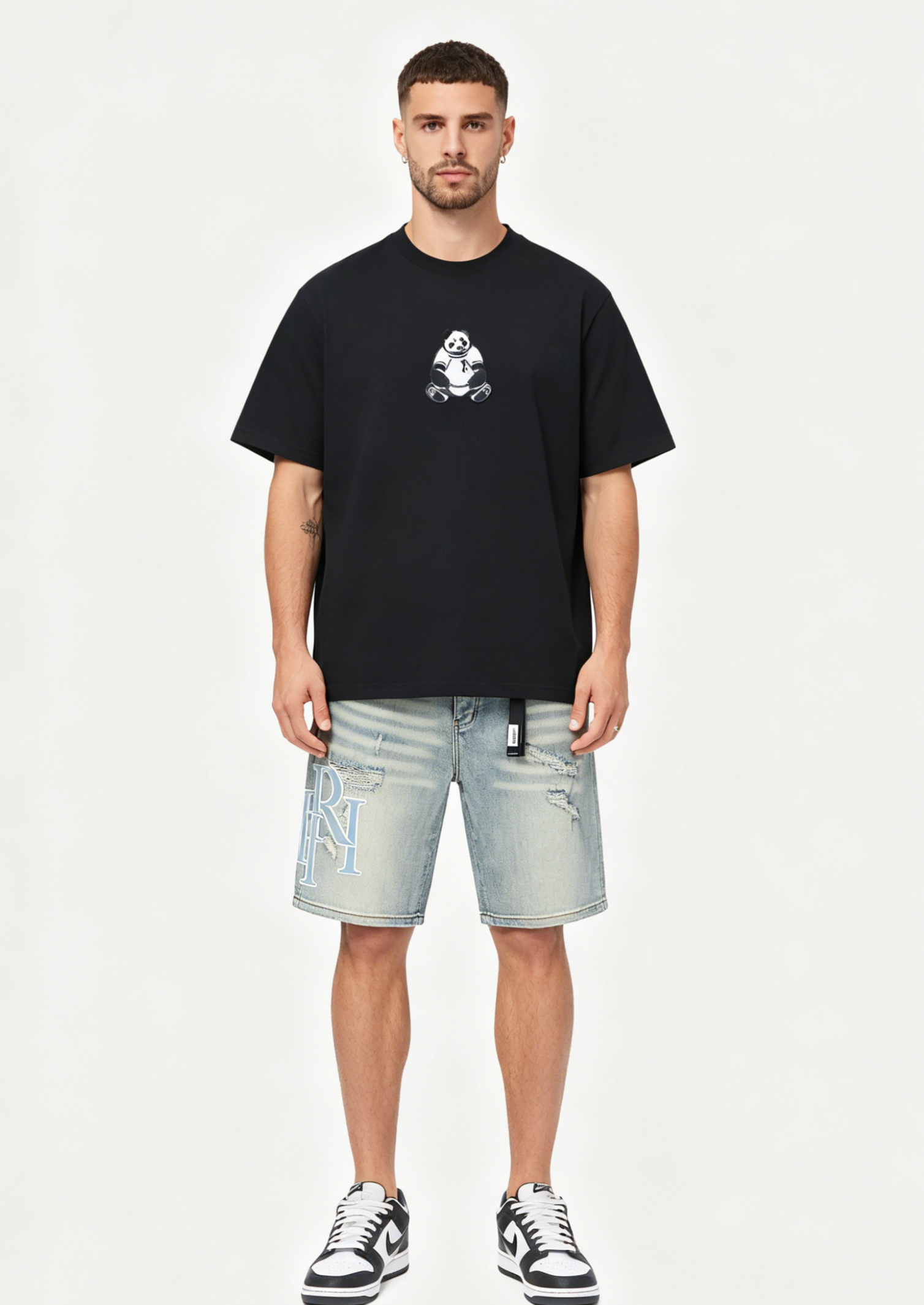 AMIRI PARIS T-shirt h14032 and Shorts AM609 Suit