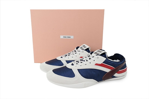 PKGoden Miu Miu Wmns Gymnasium Sneaker Baltic blue/burgundy