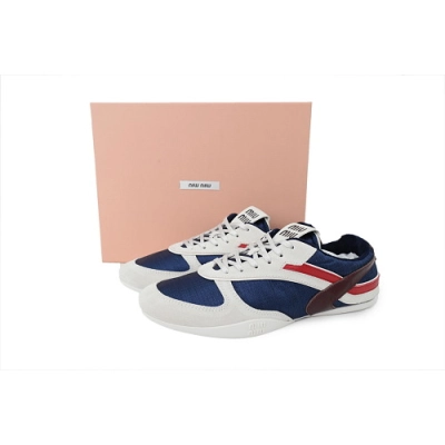 PKGoden Miu Miu Wmns Gymnasium Sneaker Baltic blue/burgundy 02