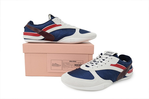 PKGoden Miu Miu Wmns Gymnasium Sneaker Baltic blue/burgundy