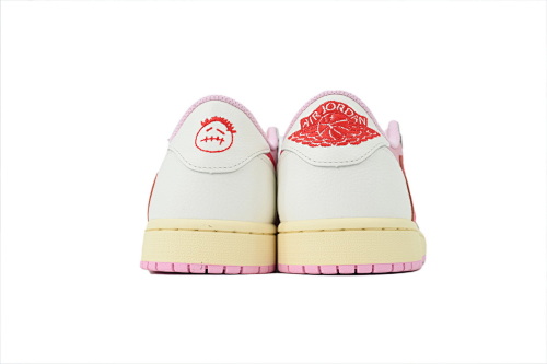 Travis Scott x Air Jordan 1 Low Rice Noodles Barb IQ7604-101