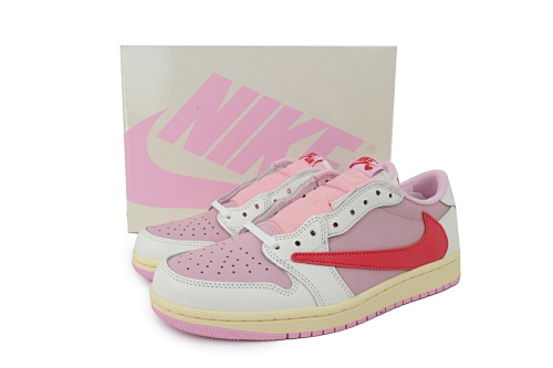 Travis Scott x Air Jordan 1 Low Rice Noodles Barb IQ7604-101