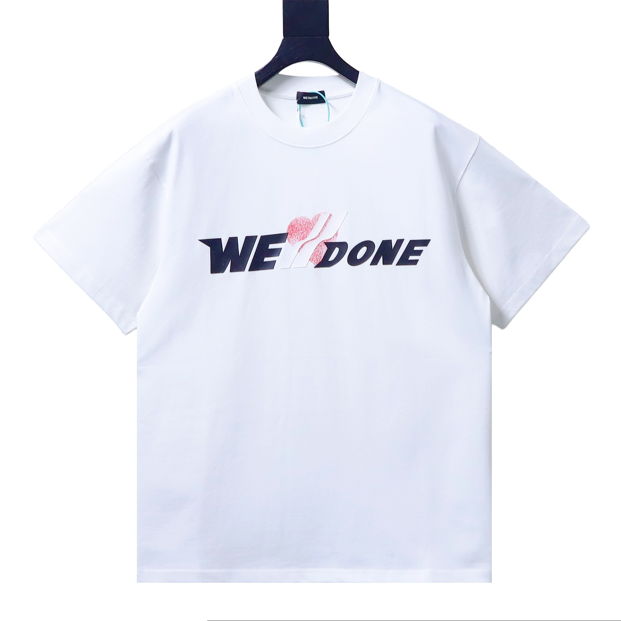 WE11DONE T-shirt 23SS Heart Letters and RTA Shorts RA918 Suit