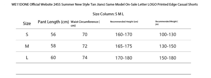 WE11DONE T-shirt graffiti hand-painted and 24SS Letter Logo Shorts Suit