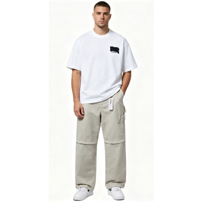 Dior T-shirt Back Large Logo and 25ss Detachable Saddle Bag Work Pants Suit 01