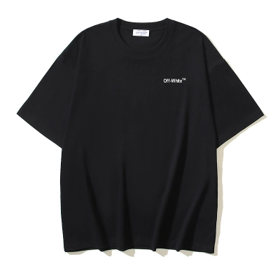 OFF-WHITE T-shirt Flower Arrow Print and Purple Brand Jeans PU117# Suit 02