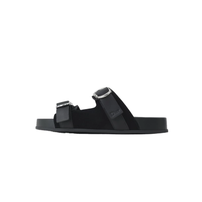 PKGoden Dior Aqua adjustable strap slide sandals Black 02