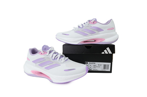 OG Velostar Leisure Running Shoes White Purple KI6017