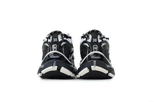 PKGoden Balenciaga Runner LED Black White 677403 W3RB2 9010