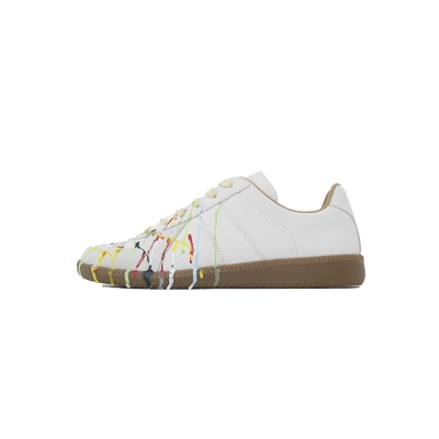 PKGoden Maison Margiela German Army Trainer Splashing Lnk White 01
