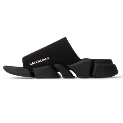 PKGoden Balenciaga Speed 2.0 Slide Sandal Black 711453-W2DB1-1000 01