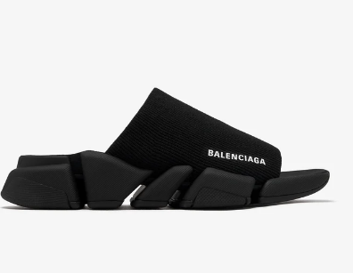 PKGoden Balenciaga Speed 2.0 Slide Sandal Black 711453-W2DB1-1000
