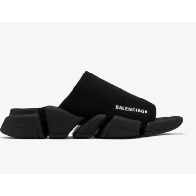 PKGoden Balenciaga Speed 2.0 Slide Sandal Black 711453-W2DB1-1000 02