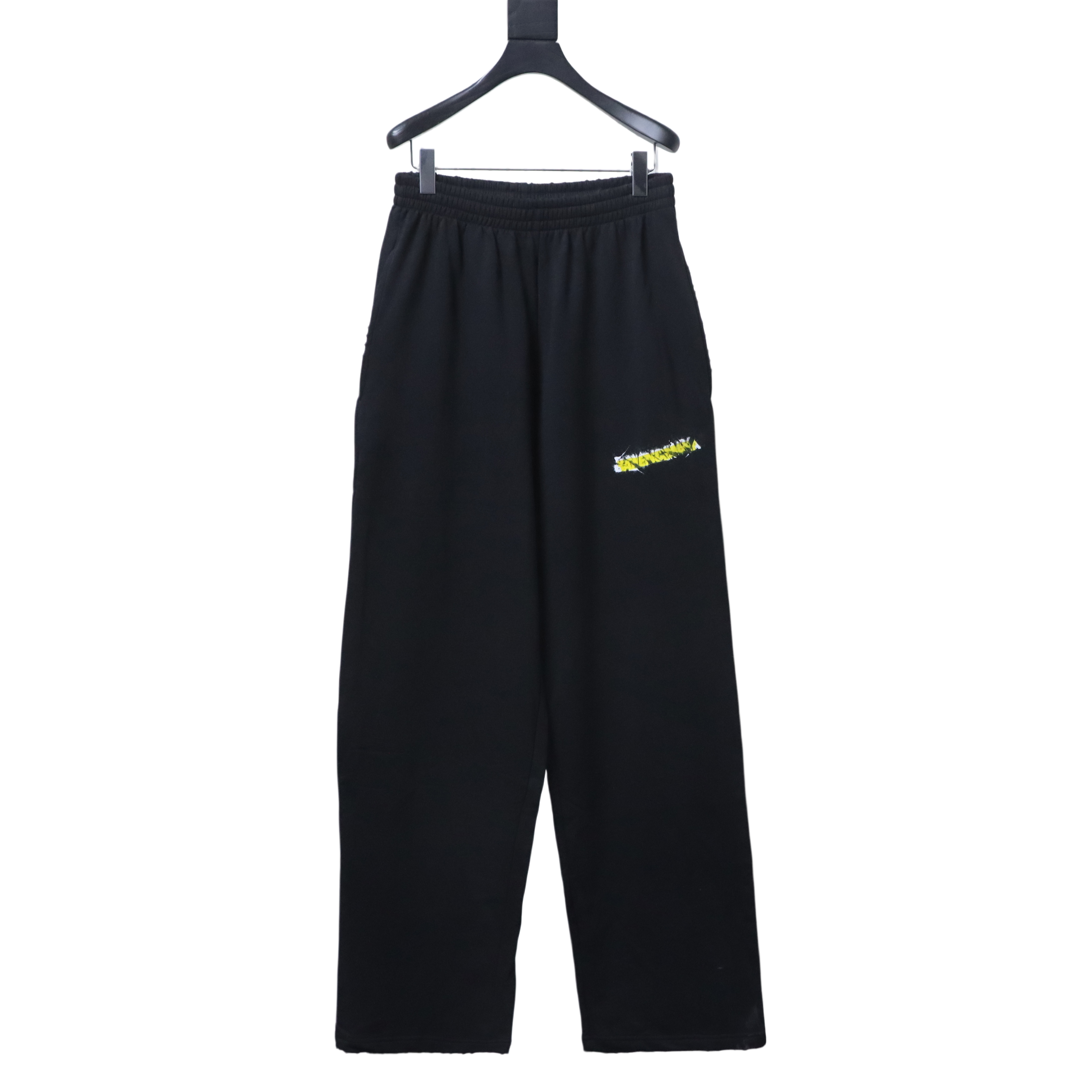 Balenciaga 26SS Double-Layer Tape Pants Black