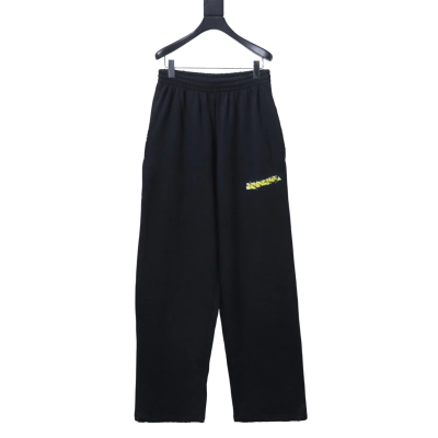 Balenciaga 26SS Double-Layer Tape Pants Black 01