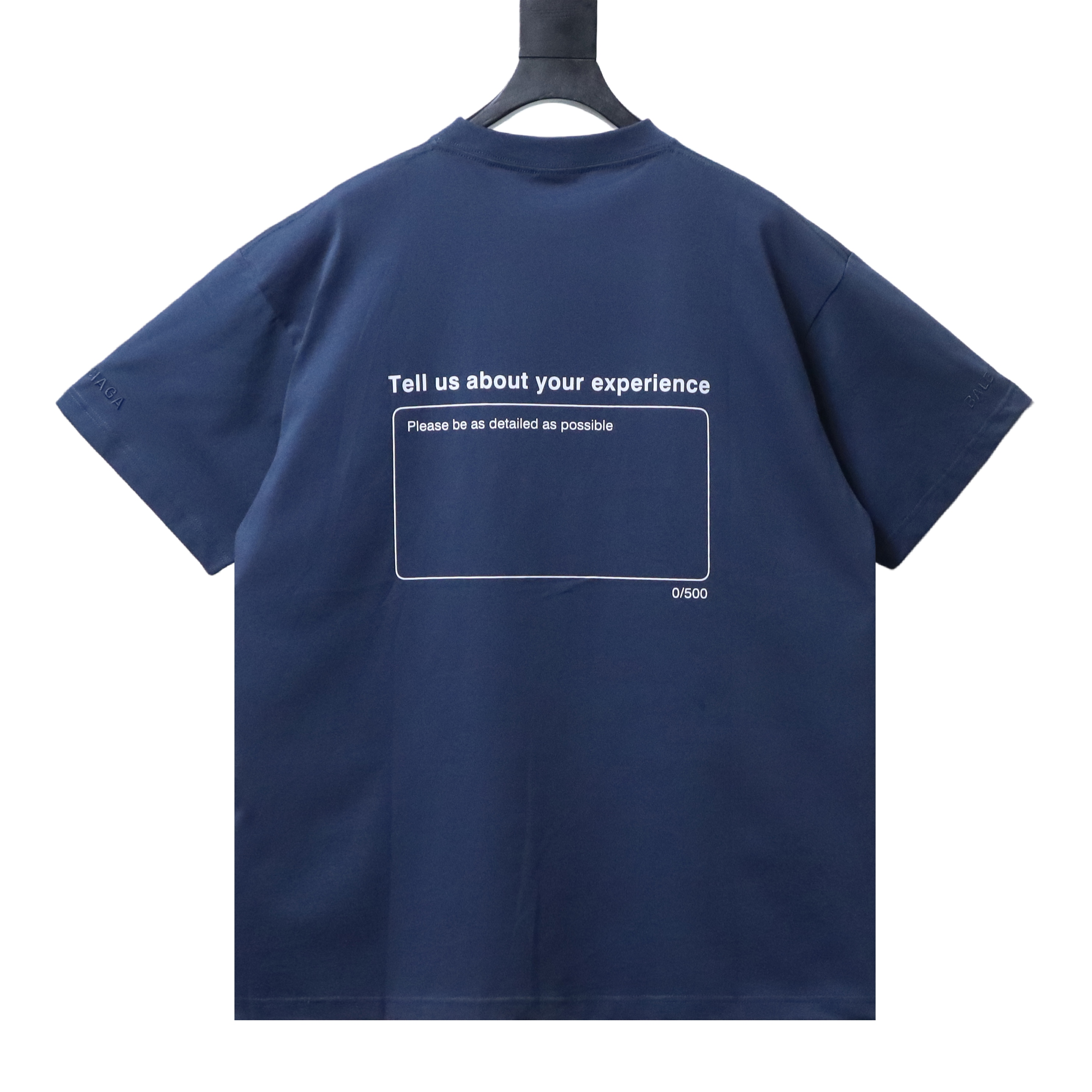 Balenciaga 26SS Star Short-Sleeve T-Shirt Navy blue