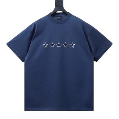 Balenciaga 26SS Star Short-Sleeve T-Shirt Navy blue 01