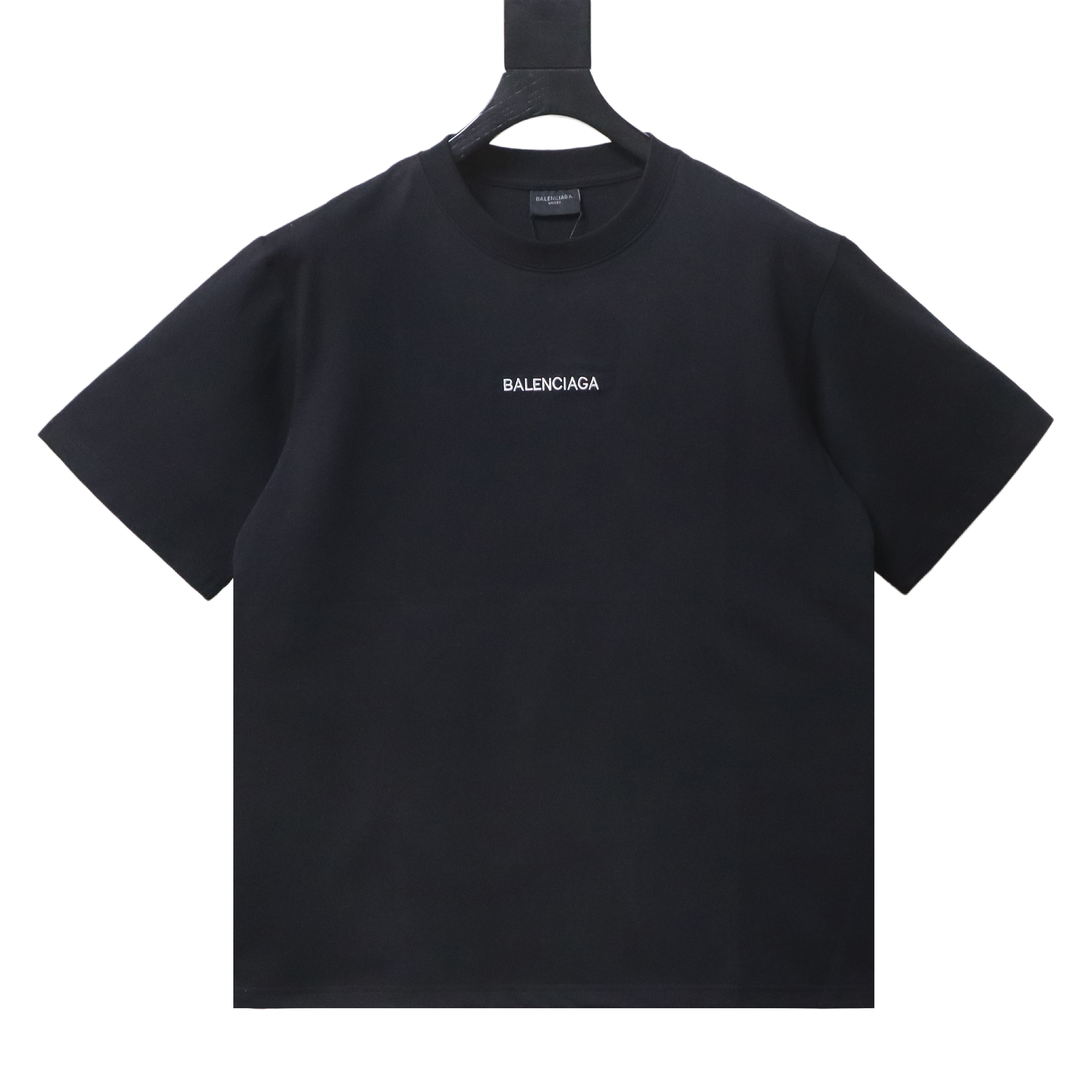 Balenciaga Classic Front and Back Embroidered Letter Short-Sleeve T-Shirt