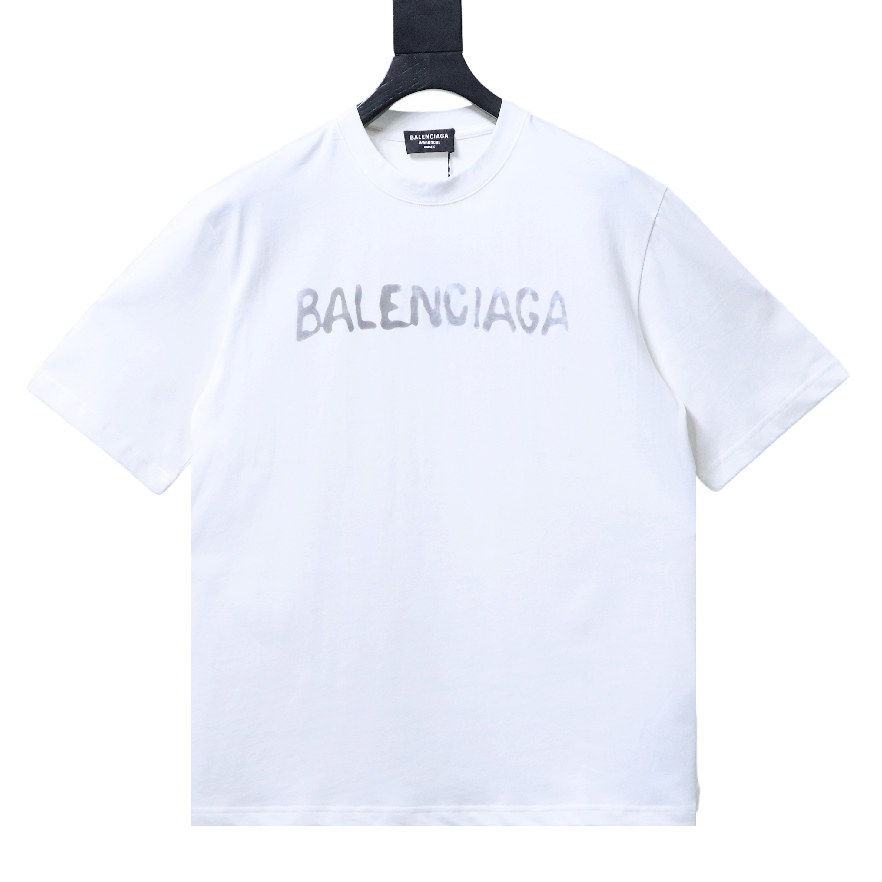Balenciaga Make a Bitcoin double B print short-sleeve T-shirt