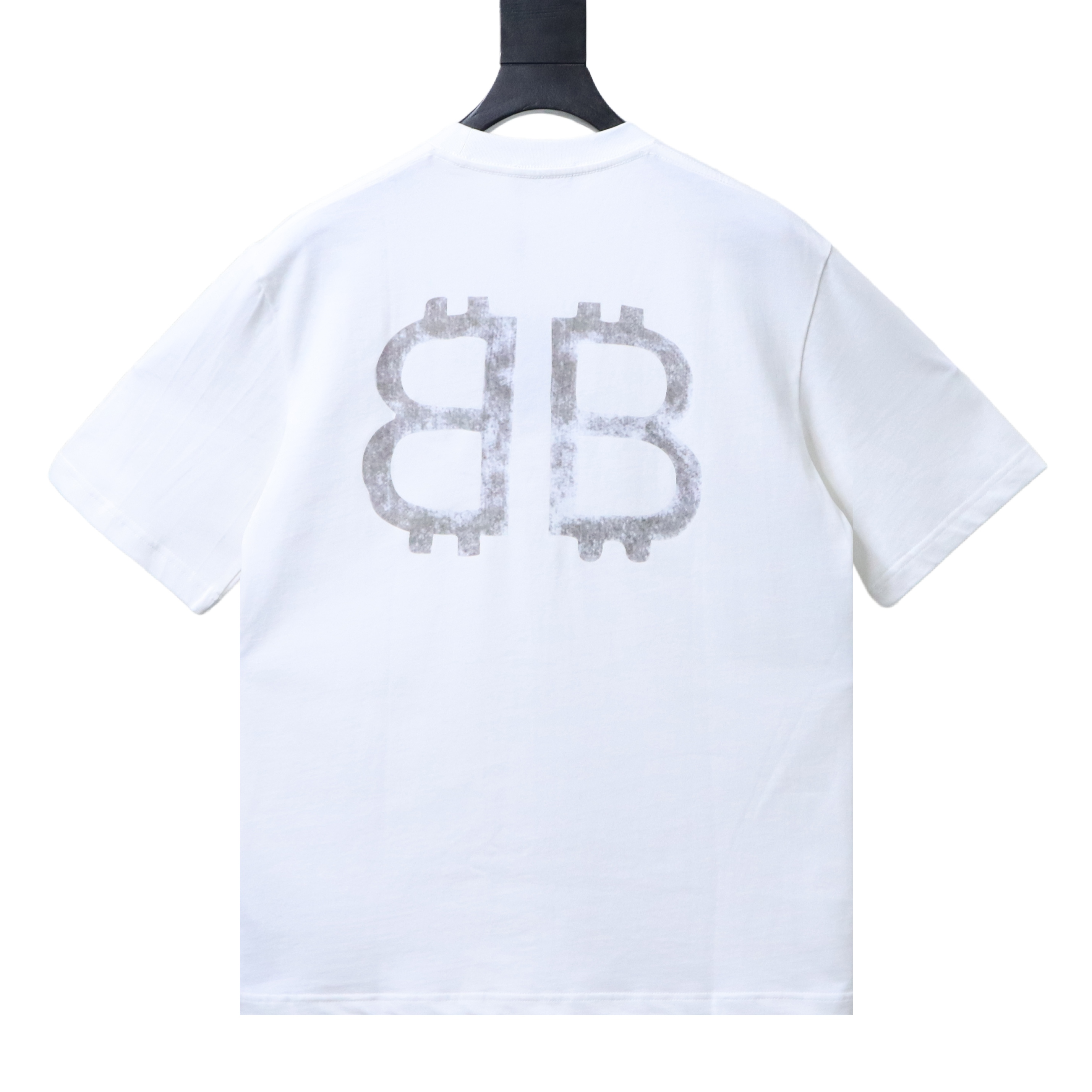 Balenciaga Make a Bitcoin double B print short-sleeve T-shirt