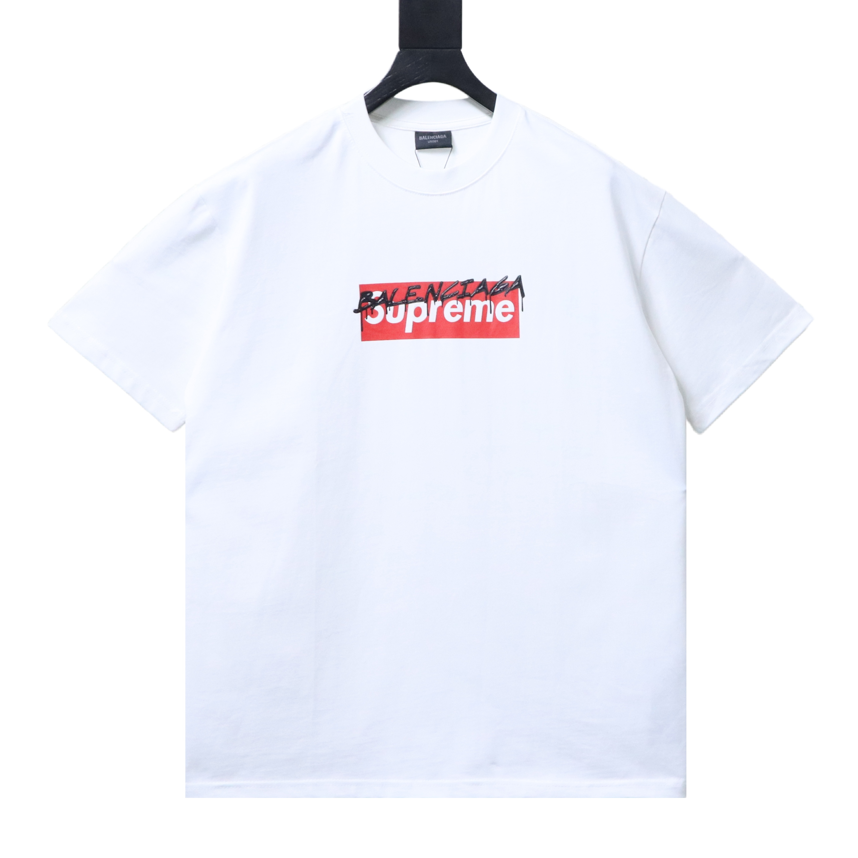 Balenciaga X Supreme Logo Letter Print Short-Sleeve T-Shirt