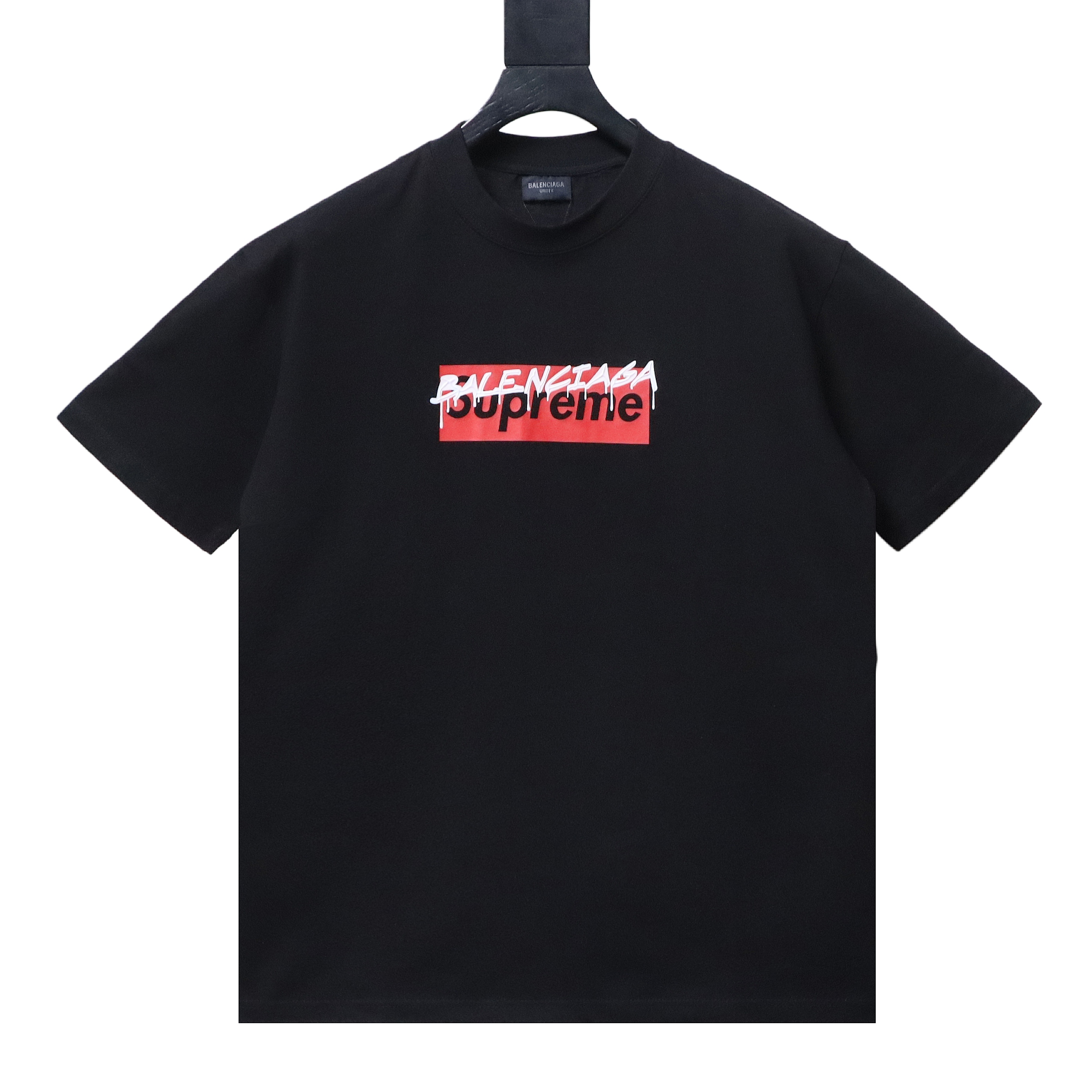 Balenciaga X Supreme Logo Letter Print Short-Sleeve T-Shirt
