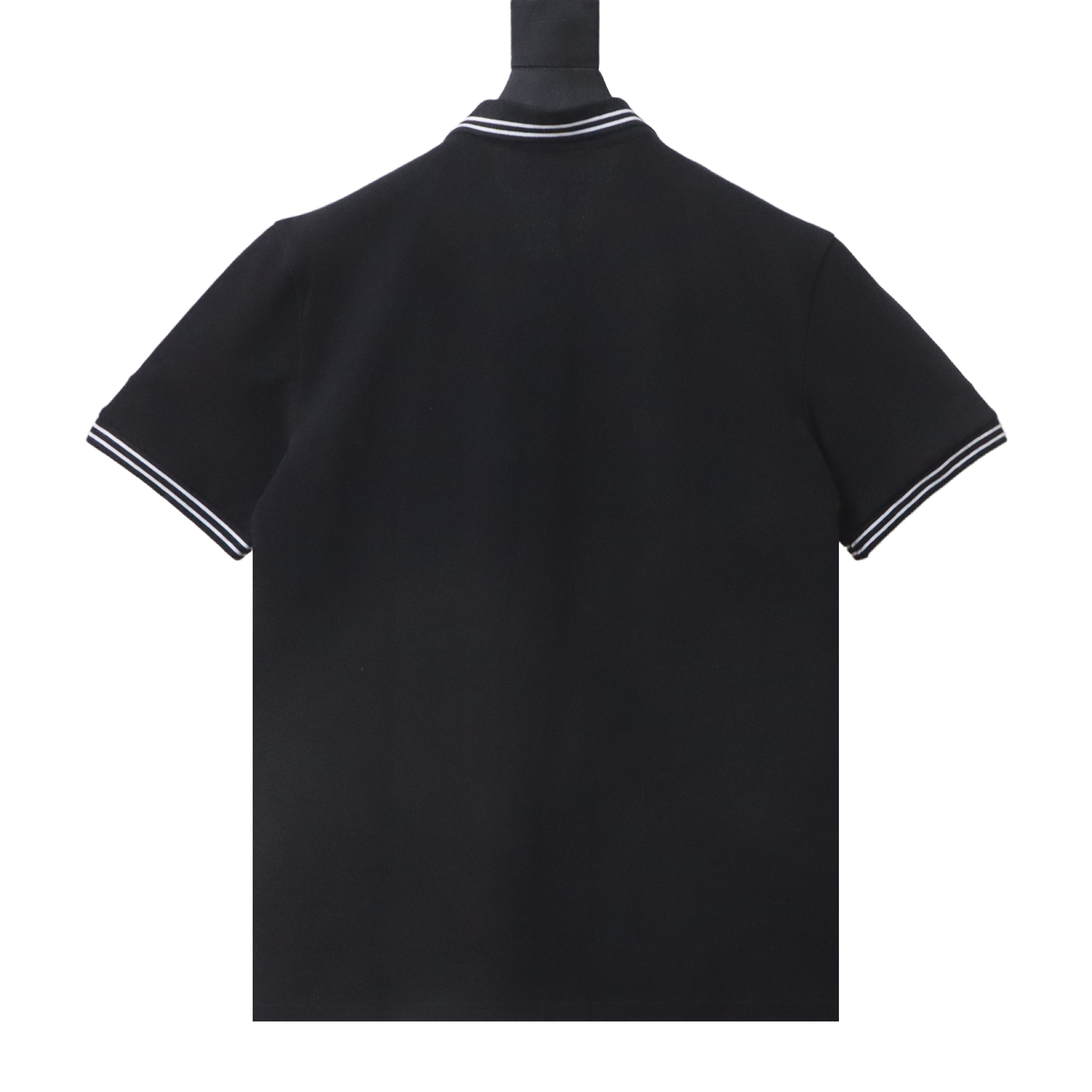 Prada logo small label embroidered short-sleeve polo shirt