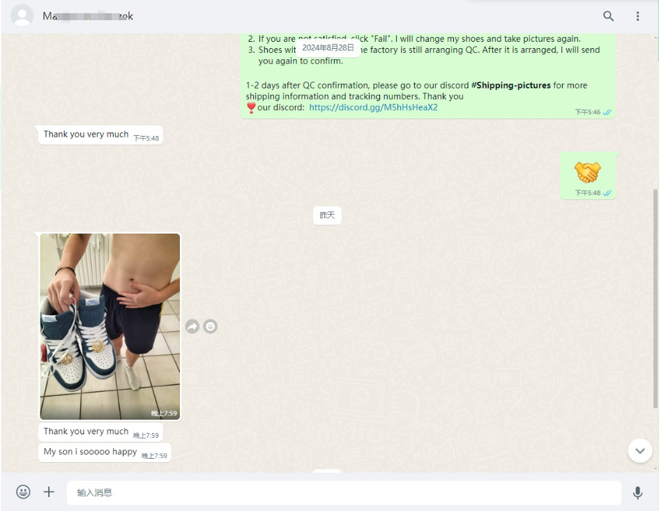 BoostMasterLin Jordan 1 High OG Denim DM9036-104 review whatsapp customer 01