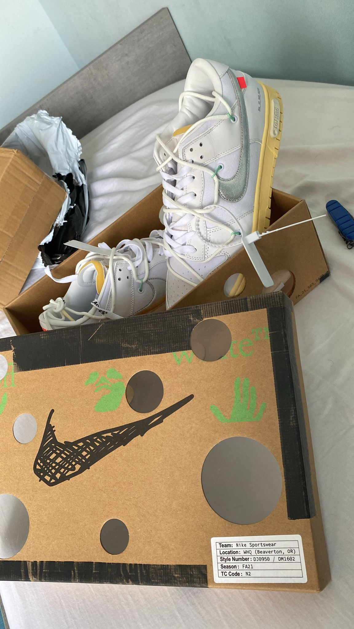 PKGoden Dunk Low Off-White Lot 1 DM1602-127 review 0