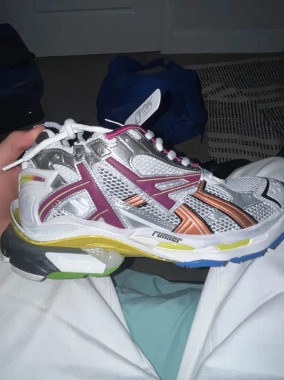 【Flash Sales】PKGoden Balenciaga 7th Runner Silver Purple 677403W3RB68123 review Khdfst