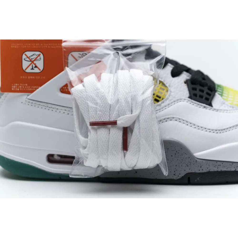 Jordan 4 Retro Lucid Green Rasta (Women