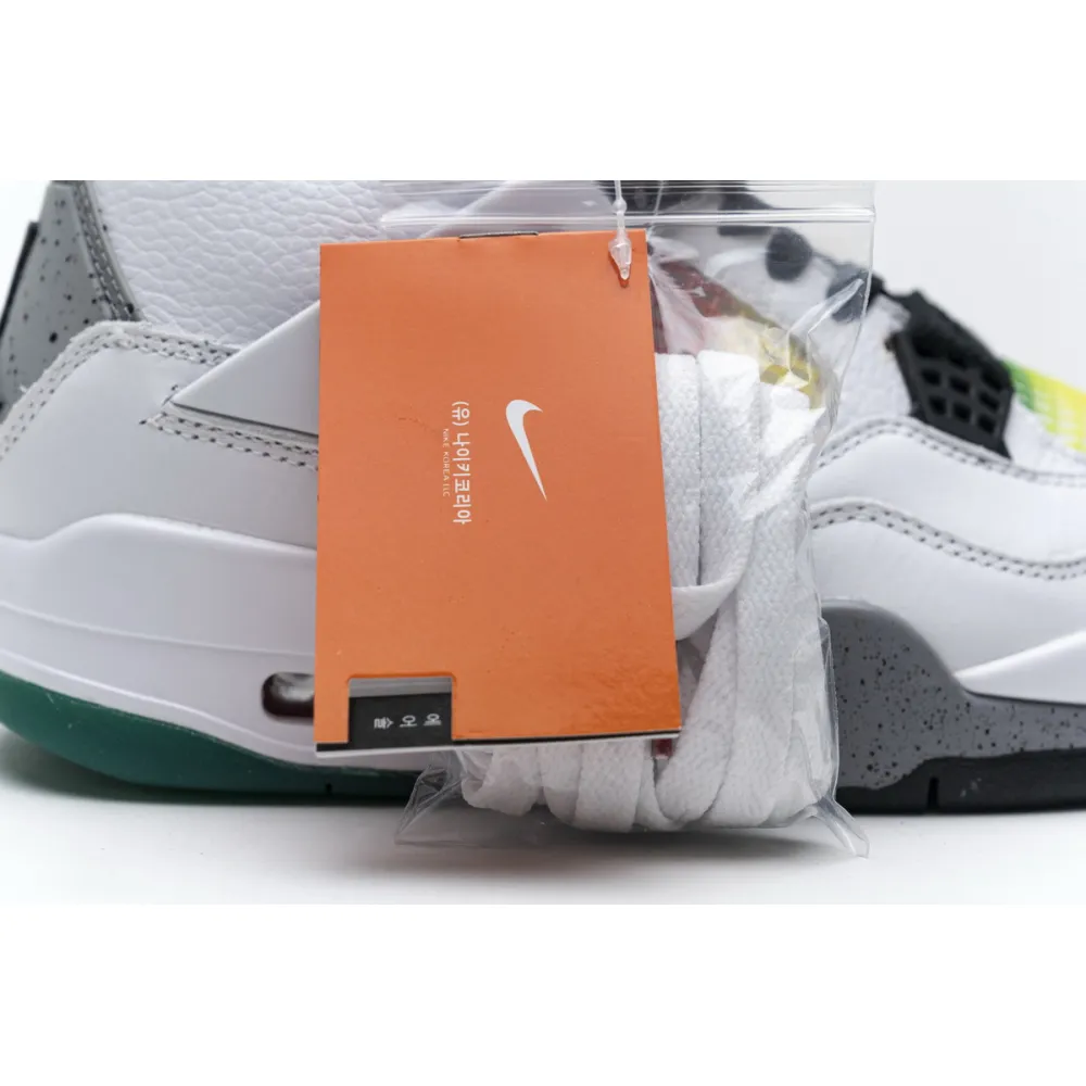 Jordan 4 Retro Lucid Green Rasta (Women