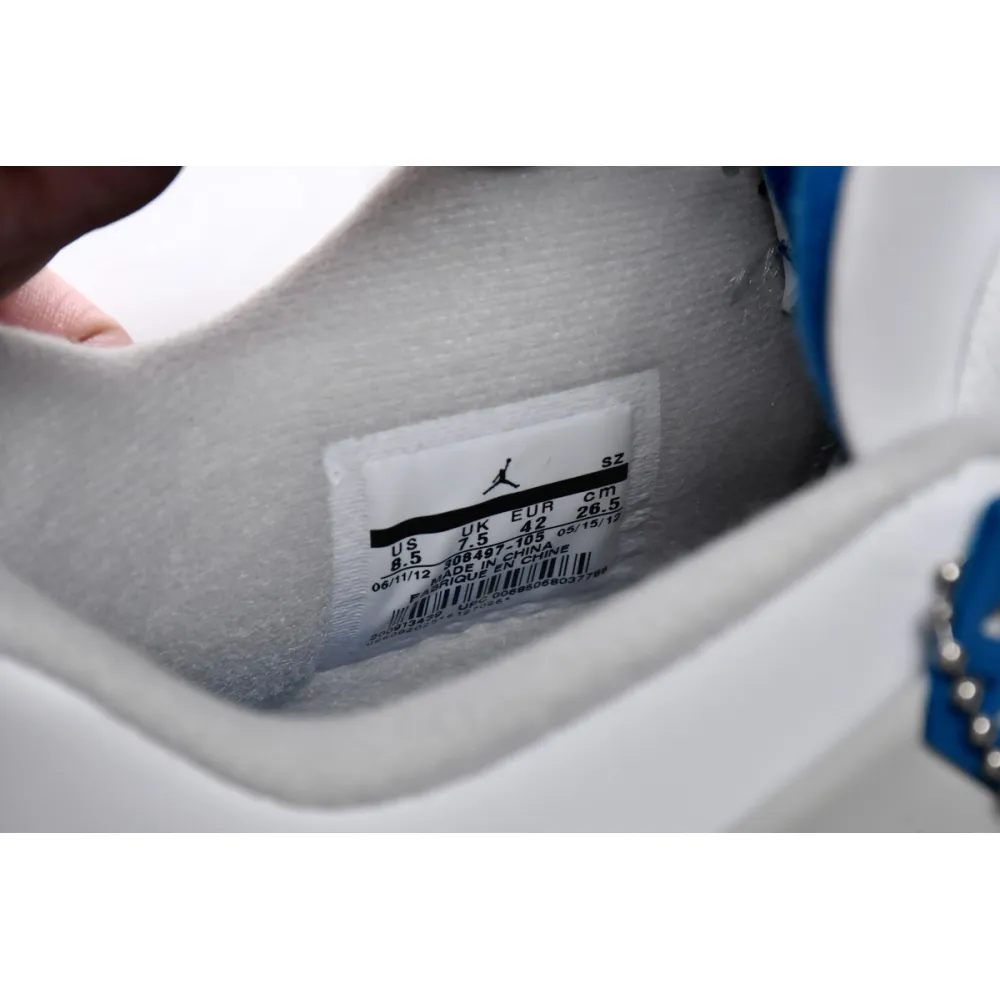 Jordan 4 Retro Military Blue (2012)  308497-105